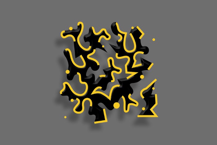 Anton Synytsia é um designer gráfico ucraniano que também trabalha produzindo uma série de festas de techno underground que são conhecidas como ??????. É ai que ele desenvolve seu melhor trabalho de design, repleto de um estilo bem experimental e uma tipografia bem interessante. 