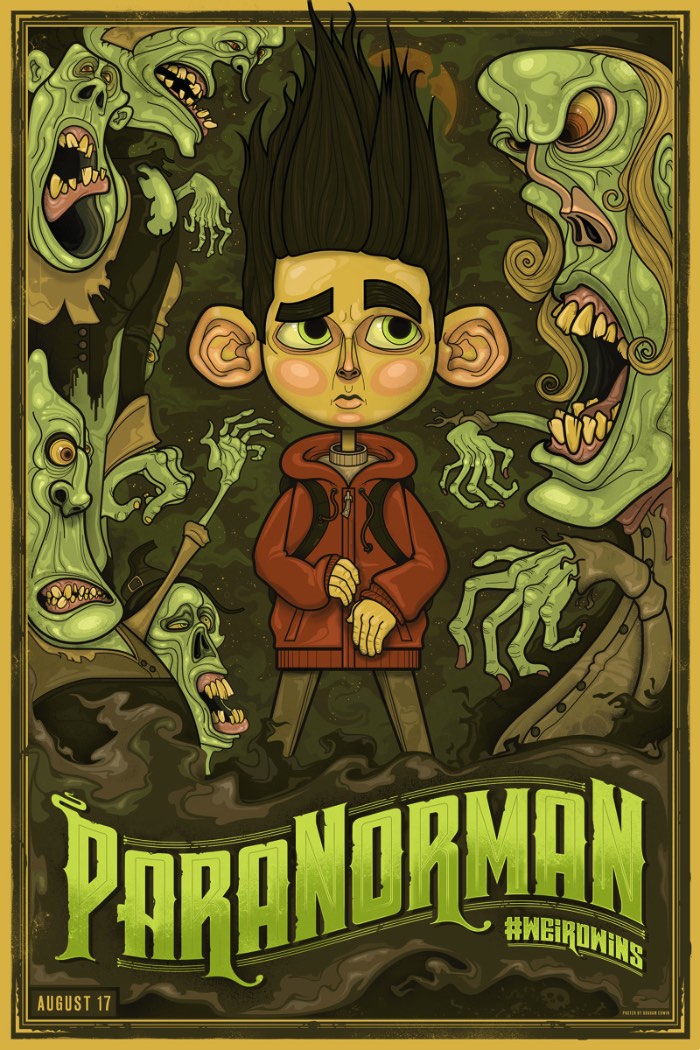 Graham Erwin é uma dessas pessoas que usa de todo seu talento para criar belíssimas imagens. Ele é um ilustrador, designer e screen printer lá de Columbus, no estado americano de Ohio, mas o que me chamou a atenção no seu portfólio foram os posters que ele faz para filmes e para shows. 
