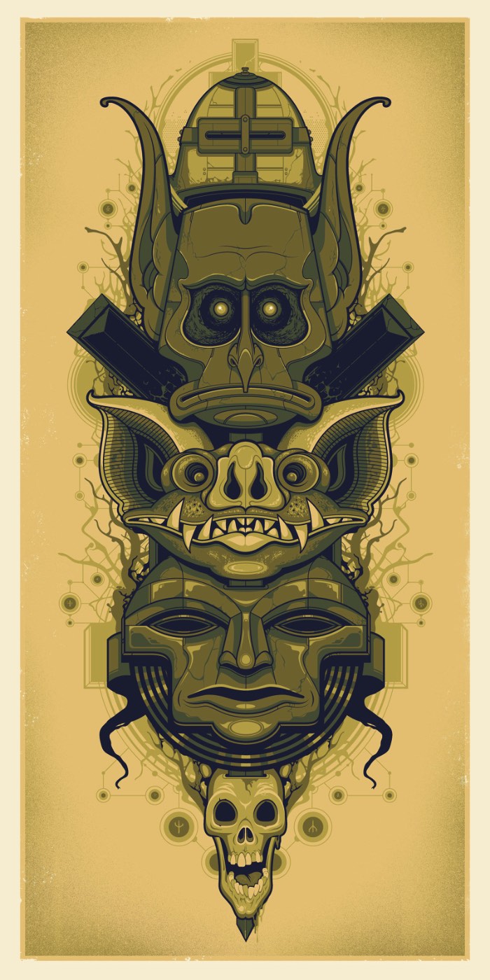 Graham Erwin é uma dessas pessoas que usa de todo seu talento para criar belíssimas imagens. Ele é um ilustrador, designer e screen printer lá de Columbus, no estado americano de Ohio, mas o que me chamou a atenção no seu portfólio foram os posters que ele faz para filmes e para shows. 