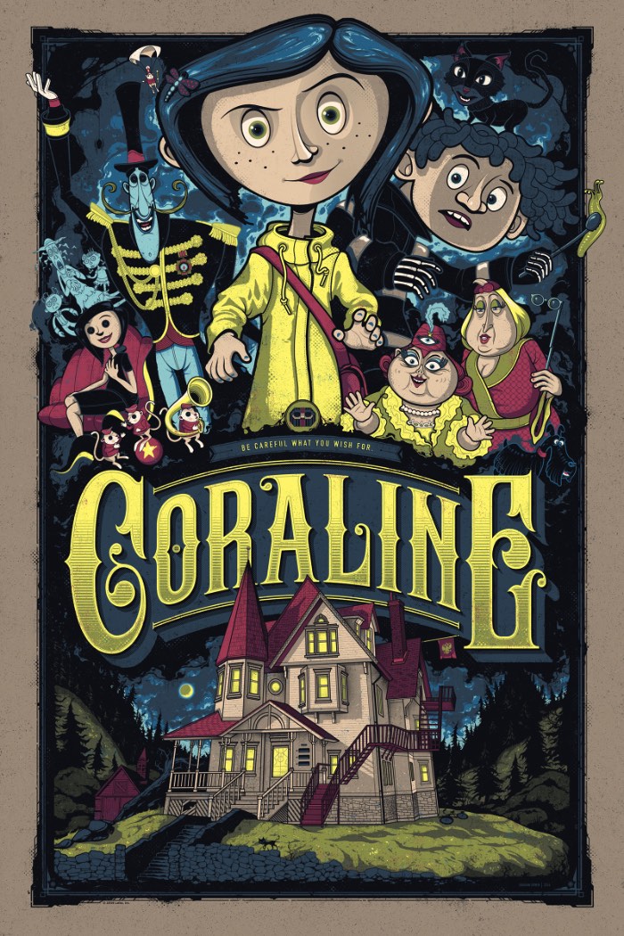 Graham Erwin é uma dessas pessoas que usa de todo seu talento para criar belíssimas imagens. Ele é um ilustrador, designer e screen printer lá de Columbus, no estado americano de Ohio, mas o que me chamou a atenção no seu portfólio foram os posters que ele faz para filmes e para shows. 