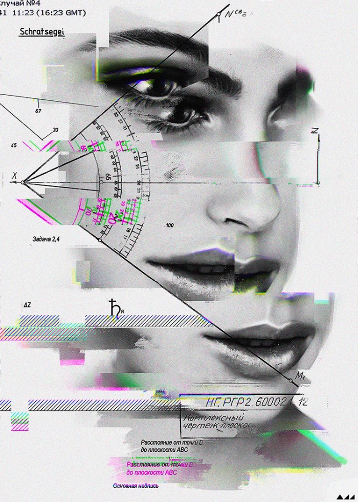 Evgeny Add é um artista digital e ilustrador lá da Sibéria e seu trabalho mistura elementos de pintura foto-realista com glitches digitais e gráficos matemáticos que representam uma realidade distorcida. Ele documenta momentos simples do dia a dia de todo ser humano mas acaba mudando tudo ao acrescentar outros elementos. 