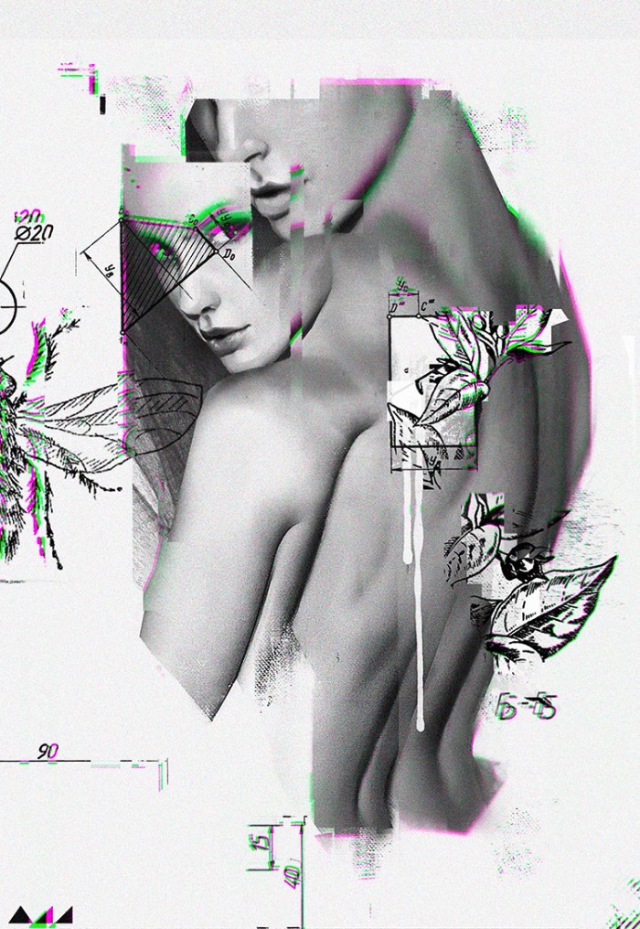 Evgeny Add é um artista digital e ilustrador lá da Sibéria e seu trabalho mistura elementos de pintura foto-realista com glitches digitais e gráficos matemáticos que representam uma realidade distorcida. Ele documenta momentos simples do dia a dia de todo ser humano mas acaba mudando tudo ao acrescentar outros elementos. 