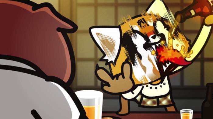 Aggretsuko é de escorpião e trabalha em um escritório em Tóquio. Todas as manhãs, ela vai para o trabalho dentro de um trem apertado. Sempre que ela acredita que está indo para casa, depois de terminar seu trabalho, seu chefe lhe entrega ainda mais tarefas. É ai que Aggretsuko fica louca de raiva. Seus olhos começam a sangrar e ela volta sua atenção para cerveja e o karaoke de heavy metal. Algo mais para um deathcore, para entendidos.