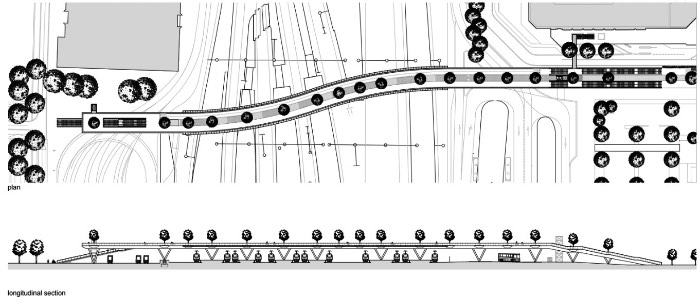 O design da Ponte Moreelse foi criado pelo pessoal da Cepezed com foco na sua presença, eficiência e na funcionalidade. A ponte tem um visual bem simples, quase transparente, e consiste de duas estruturas de aço conectadas por uma terceira estrutura no meio. Tudo isso foi pensado como continuação da metamorfose que anda acontecendo ao redor do distrito da Estação de Trem em Utrecht. 