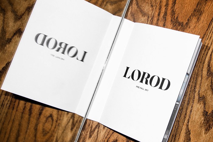 Como Natasha Jen criou a identidade visual da Lorod - Lorod é uma marca onde o clássico encontra com o contemporâneo. Uma marca de moda criada pela dupla Lauren Rodriguez e Michael Freels que quer redefinir a forma com a qual nos vestimos através de construções modulares, tecidos distintos e um forma chique de se vestir inspirada pelo passado.