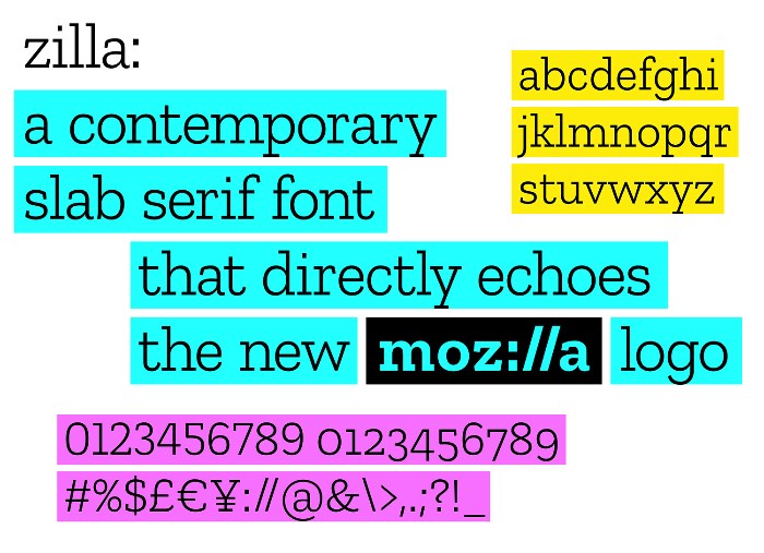 Depois de sete meses de trabalho em um processo de design, conduzido completamente em aberto, o Mozilla acabou de mostrar para o mundo o seu novo branding. O conhecido Mozilla redesign foi liderado por Johnson Banks, de Londres. A família tipográfica ficou na mão da Typoteque e recebeu o nome de Zilla e vai ser uma dessas fontes gratuitas para todo mundo usar mas que eu ainda não consegui encontrar por ai.