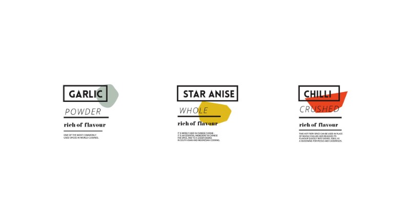 Agata Jeziurska trabalha como designer lá da Polônia e, foi de lá que ela criou as embalagens que você vai ver aqui. O trabalho foi feito para a The Natco Company, uma marca conceito que trabalha com temperos de um jeito um pouco diferente. Foi pensando nesse conceito que ela começou a explorar um estética diferente que combinasse com tudo aquilo que a marca apresenta para o mundo.