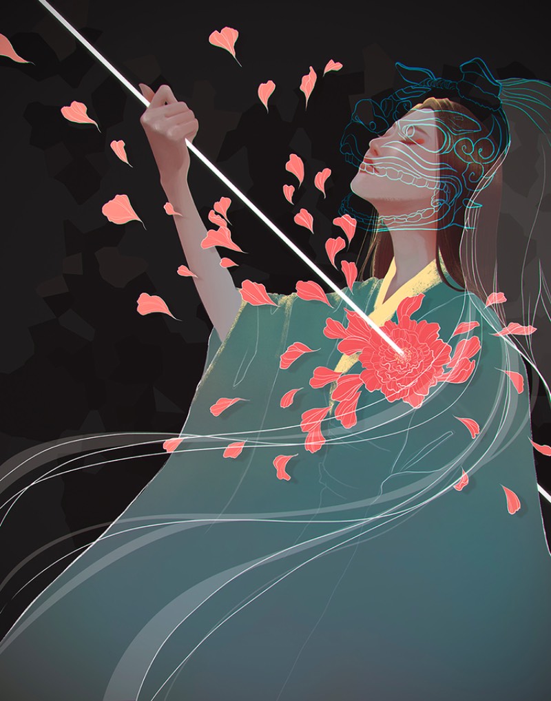 Shoko Ishida cria sua ilustrações inspirada pelas histórias, a músicas e a cultura nostáligica do Japão. Seu trabalho é delicado e ao mesmo tempo forte, daqueles que captura sua atenção não somente pelo estilo visual mas pela história que ela consegue contar com apenas um quadro. É algo especial e que pode ser visto com mais frequência na sua série de interpretações de contos de fadas.