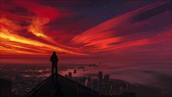 Alena Velichko é mais conhecida no mundo online como Alena Aenami e por suas ilustrações de paisagens que usam de muitas cores e brilhos. Foi isso que me chamou a atenção no portfólio dessa ilustradora digital de Zaporizhia, na Ucrânia. A forma quase expressionista que ela usa em suas ilustrações é o que eu mais gostei aqui. A forma com a qual ela usa de traços e pinceladas fortes e bem definidas para mostrar variações de luzes é algo que eu gostaria muito de saber fazer.