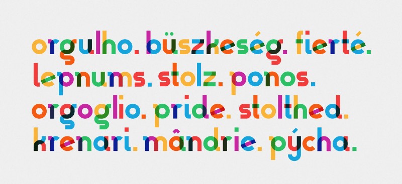 Para celebrar os 66 anos de vida do artista e ativista LGBT Gilbert Baker, o pessoal da NYC Pride e NewFest se juntaram a equipe de design da Ogilvy & Mather’s e a Fontself para criar uma fonte que acabou recebendo o nome de Gilbert. O artista é mais conhecido por ter sido o responsável pela criação da bandeira arco íris em 1978, ícone bastante utilizado no movimento LGBT.