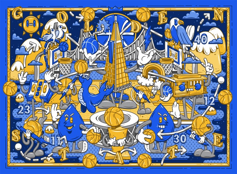 DXTR é um ilustrador alemão baseado em Berlim que, parece, ter desenvolvido seu estilo de ilustração direto da arte de rua que vemos pelas ruas da capital da Alemanha. Descobri o portfólio dele ao me deparar com algumas de suas ilustrações desenvolvidas em 2016, para clientes como Wacom, ESPN e Patagonia. Abaixo, você pode ver o porquê que eu gostei tanto do que ele faz.