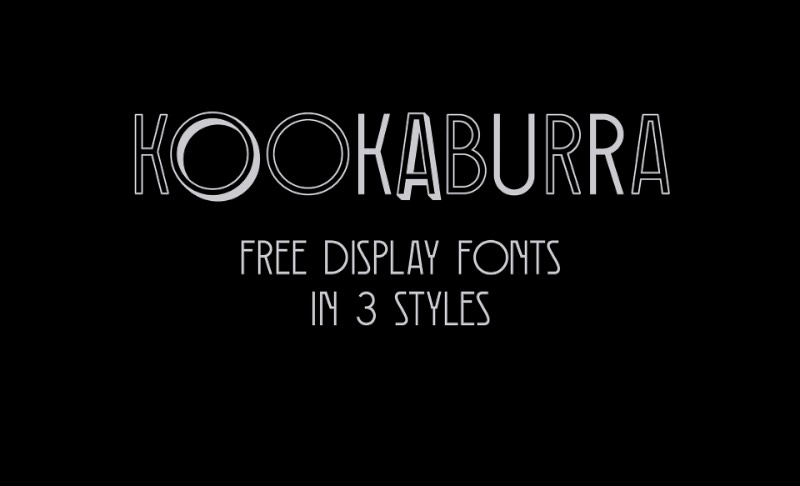 Kata Moravszki criou a fonte gratuita Kookaburra inspirada por uma série de letras e antigos posters húngaros da década de trinta. O objetivo desse design tipográfico era de criar algo diferente, divertido e que tivesse um visual um pouco estranho. Um visual que pudesse ser complementado por ilustrações e outros elementos gráficos. Esses foram os pensamentos que a designer tinha em mente quando ela criava essa fonte. Afinal, para ela, as risadas e a diversão são os melhores conceitos que ela poderia utilizar em um trabalho como esse.