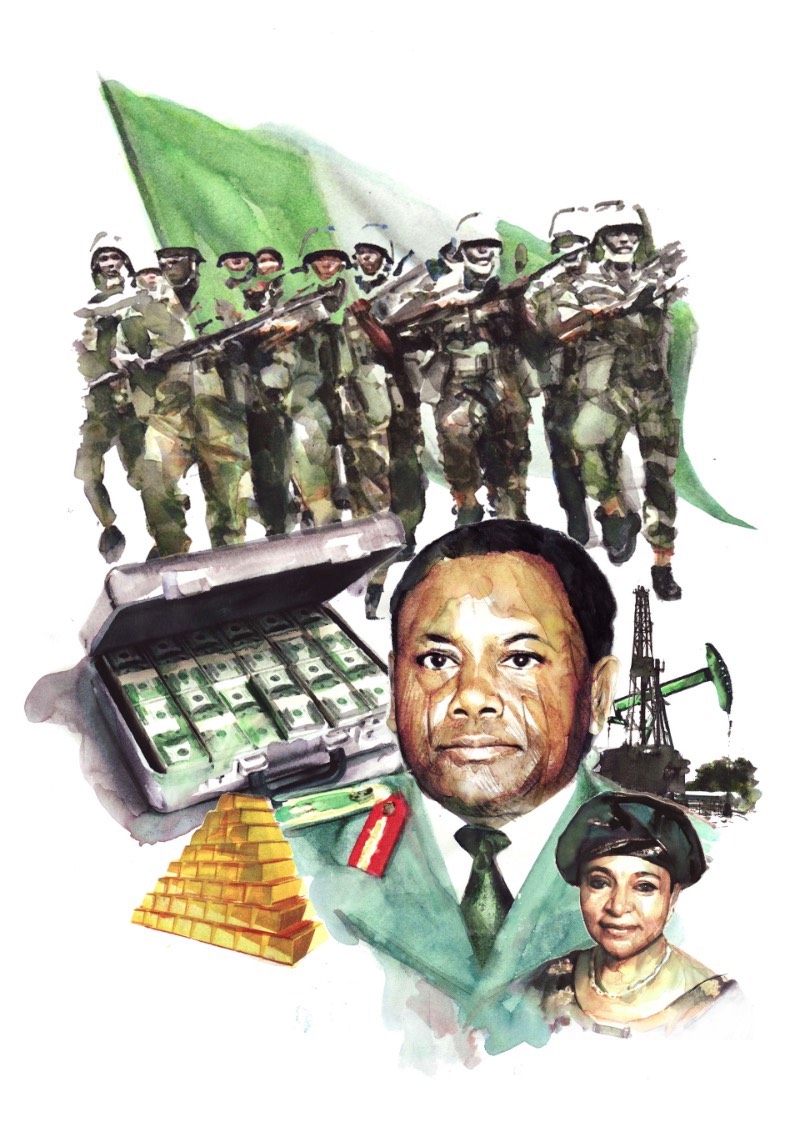 No Dirty Money é um projeto de ilustração editorial criado pelo artista Berto Martinez para um artigo sobre o esforço da Suíça para devolver dinheiro de corrupção que chegou as contas de banco do país. O trabalho de ilustração aqui é composto de retratos feitos através de aquarela. Onde indivíduos como o General Sani Abacha, da Nigéria, aparece junto de malas de dinheiro e bombas de petróleo. 