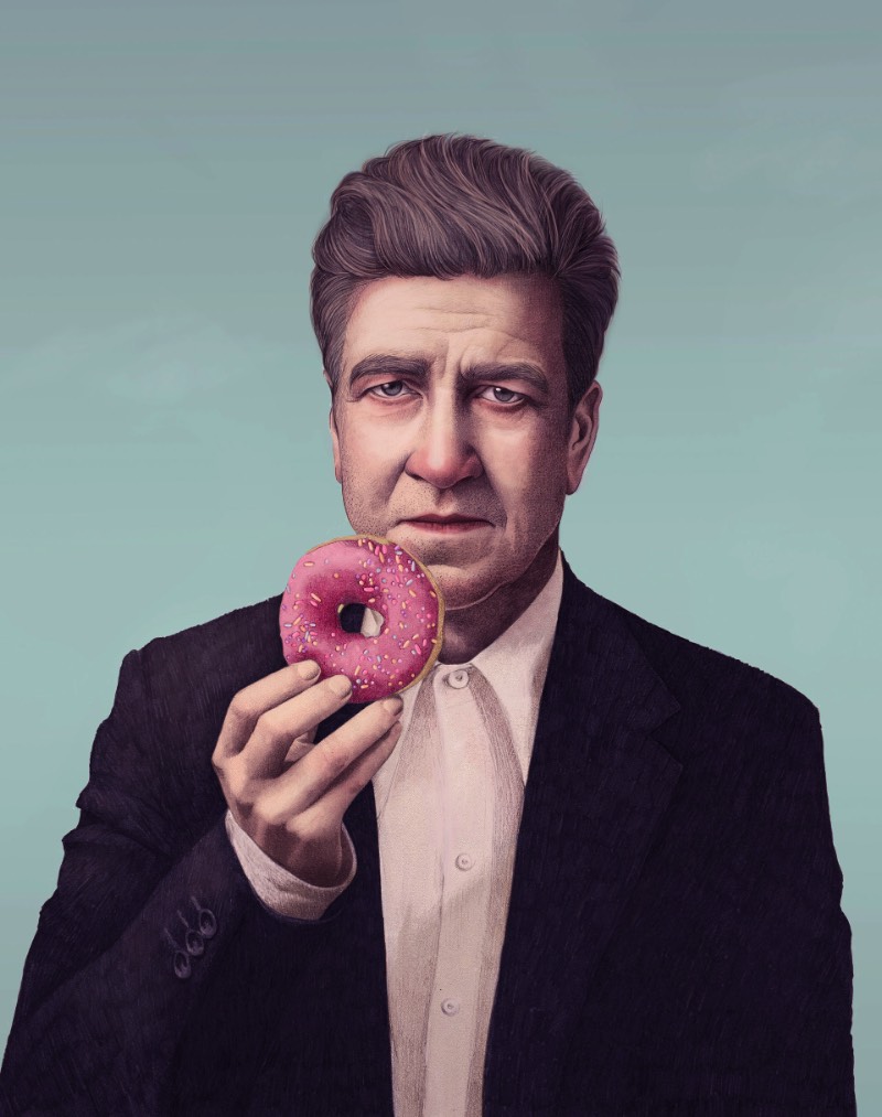 Nesse projeto, Mercedes deBellard mostra algumas das suas ilustrações criadas em 2017 para projetos diferentes. Nessas ilustrações, você pode ver David Lynch comendo um donut no melhor estilo dos Simpsons, Joaquin Phoenix com um olhar perdido entre folhas, Kyle MacLachlan caracterizado como o agente Dale Cooper de Twin Peaks. Além disso, ainda temos retratos de Tim Burton e seus óculos gigantes e Margaret Lanterman vestida como a Ladylog, também de Twin Peaks.