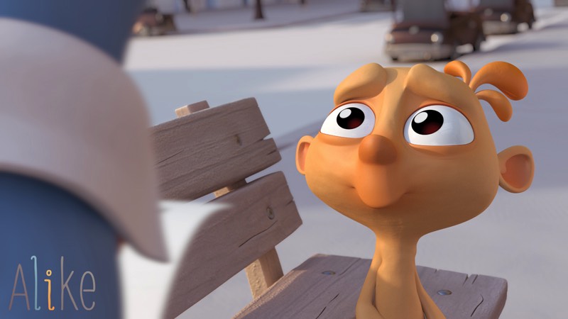 Alike é um curta metragem que foi produzido em Barcelona pelos diretores Daniel Martínez Lara e Rafa Cano Méndez. O filme mostra a vida de um pai e deu filho que vivem em um mundo que parece estar em conflito com o ambiente que o cerca. Algo que poderia ser descrito de melhor forma como um pai tentando incluir o filho no sistema e um filho que parece enxergar que existe algo mais do que isso. 