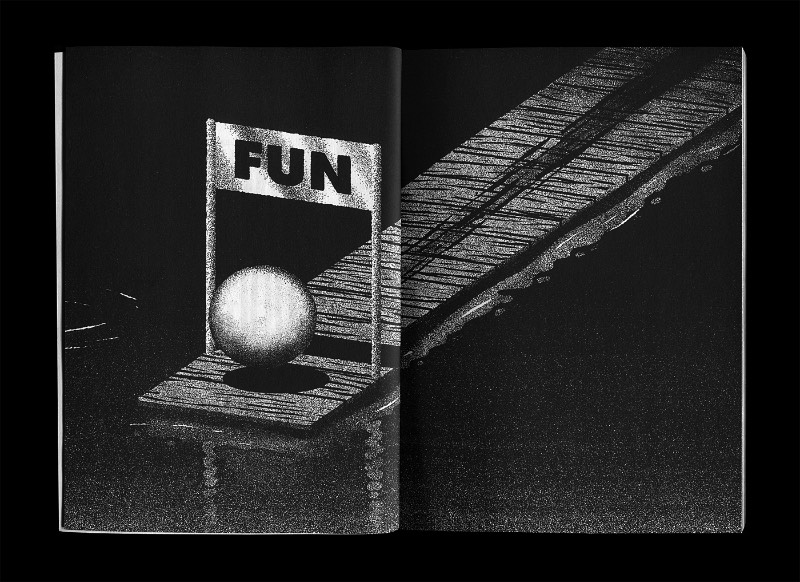 Daymare Boogie é um livro de arte criado pelo ilustrador e designer gráfico Max Löffler sobre essa coisa estranha que chamamos de vida e sobre todas as coisas estranhas que acontecem com a gente. Claro que, como o nome Daymare Boogie já diz, o foco aqui é voltado para o lado escuro e bizarro de tudo que acontece com a gente ou que achamos que poderia acontecer. Afinal, o nome do projeto já brinca com esse conceito de pesadelos ao utilizar o termo em inglês e altera-lo para algo mais próximo da luz do dia.