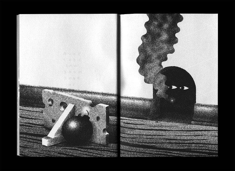 Daymare Boogie é um livro de arte criado pelo ilustrador e designer gráfico Max Löffler sobre essa coisa estranha que chamamos de vida e sobre todas as coisas estranhas que acontecem com a gente. Claro que, como o nome Daymare Boogie já diz, o foco aqui é voltado para o lado escuro e bizarro de tudo que acontece com a gente ou que achamos que poderia acontecer. Afinal, o nome do projeto já brinca com esse conceito de pesadelos ao utilizar o termo em inglês e altera-lo para algo mais próximo da luz do dia.