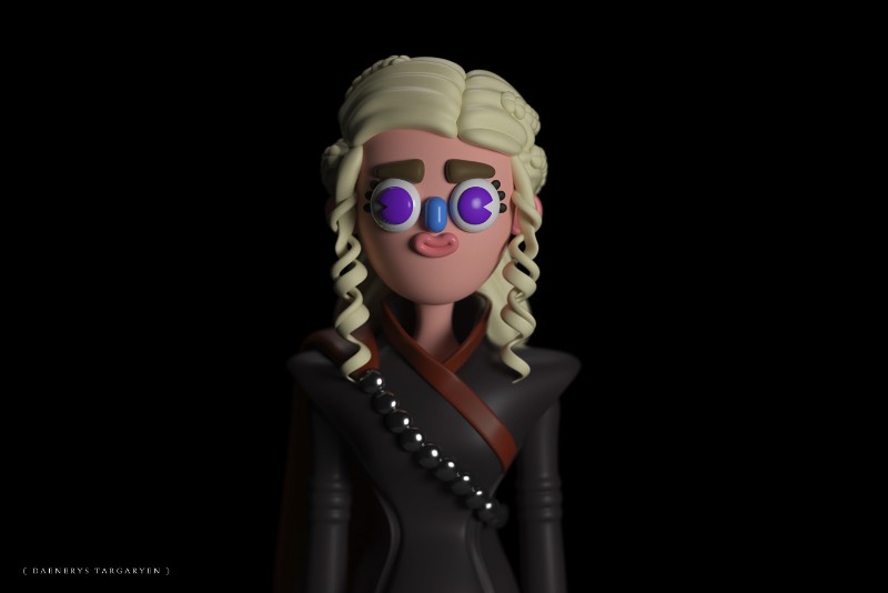 El Grand Chamaco é um artista mexicano com um trabalho 3D bem autoral e com um visual bem interessante. Como muitos de nós, ele é fã da novela de dragão conhecida como Game of Thrones e resolveu recriar alguns dos seus personagens favoritos utilizando suas técnicas. Foi assim que ele chegou nas imagens que podemos ver abaixo, seguindo o visual desses personagens na sexta temporada dessa série da HBO.
