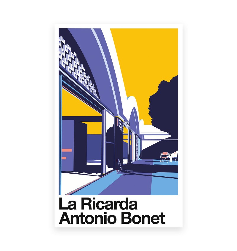 Antonio Bonet foi um dos mais famosos arquitetos da Catalunha, região da Espanha. Autor de um vasto portfólio de projetos, ele expandiu a arquitetura além da Espanha, em direção a América Latina, onde muitos dos seus trabalhos continuam desconhecidos do grande público. O pessoal do The 21 Night resolveu selecionar seis desses projetos do racionalismo arquitetônico catalão e modernizar seu legado através de coloridas ilustrações. Foi assim que surgiu esse diálogo entre a arquitetura e o design gráfico, entre o concreto e o papel. Um tributo ilustrado a tudo que Antonio Bonet criou. Esse projeto recebeu o nome de Bonet e acabou sendo selecionado para o Laus Award 2017 e foi premiado com o ouro na categoria de estudantes. As ilustrações foram feitas com a finalidade de reconhecer a importância de Antonio Bonet no século que passou e usar da tipografia, das ilustrações e das cores para criar um visual único e mais do que reconhecível. Além disso, Bonet ainda foi selecionado para a publicação basca Selected 17 na categoria de ilustrações. O livro vai ser publicado em Outubro de 2017 e quero ver como que ele vai ser. Para saber mais sobre o projeto e sobre o pessoal do The 21 Night, você só precisa clicar no link abaixo. 