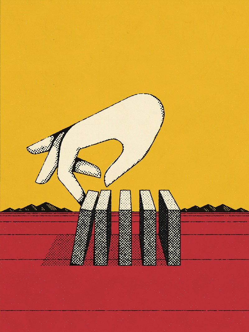 Michael George Haddad é um ilustrador canadense baseado em Ottawa cujo trabalho artístico leva as pessoas para um mundo de fantasias cheio de emoções e sensações diferentes. É isso que eu enxerguei no seu trabalho que mistura um pouco do estilo francês de quadrinhos, pitadas de ficção científica e dezenas de posters de shows punks feitos com xerox de baixa qualidade. E seu trabalho não fica só nisso não, como você pode ver nas imagens que selecionei logo abaixo.