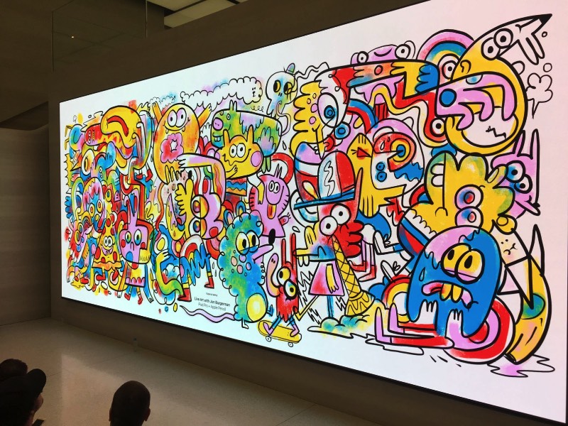 Jon Burgerman é um artista britânico baseado em Nova Iorque cujo trabalho é uma mistura de brincadeira improvisada com desenhos mais do que coloridos. Seu portfólio é cheio do que muita gente diria que são rabiscos e ele mesmo assume que seu estilo de ilustração é composto disso, vindo de Doodle em inglês. 