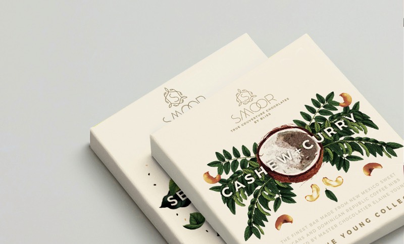 As Embalagens cheias de Ilustracoes Botânicas que a Bloombox Brand Engineers criou para a Smoor Chocolates 0