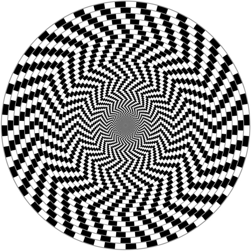 O professor Akiyoshi Kitaoka da Universidade de Kyoto já passou mais de uma década da sua vida trabalhando com a criação de ilusões de óticas e você pode ver algumas das suas imagens logo abaixo.