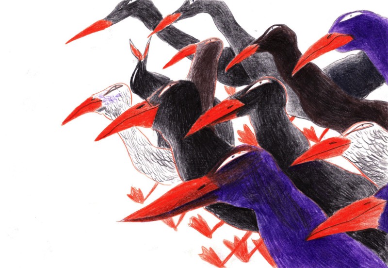 Ksenia Kopalova é uma ilustradora e professora de artes baseada na capital da Rússia, a grande cidade conhecida como Moscou. É de lá que ela trabalha como freelancer para marcas renomadas como Vkontakte, Sberbank, Rostelecom, SAP, Oracle, Leroy Merlin. Além de tudo isso, ela ainda trabalha como professora, dando aulas na British Higher School of Art and Design e na Bratec Lis School.