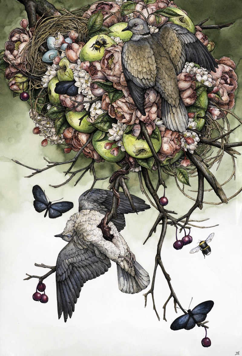 Mitologia, biologia, cosmologia e o simbolismo dos animais, esses sempre foram os tópicos que a artista americana Lauren Marx teve curiosidade. Sua atração por esses tópicos acabou levando ela a criar imagens e ilustrações que combinem todos esses elementos de um jeito que demonstre como ela enxerga a forma com a qual eles se misturam. Um argumento visual sobre a interconectividade da vida. 