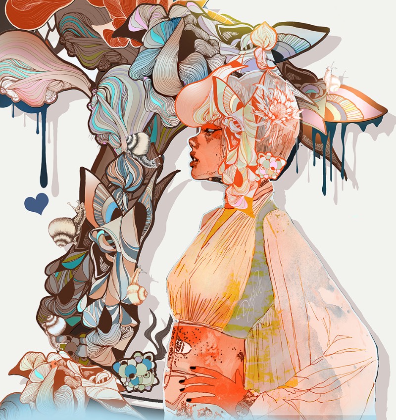 As ilustrações de Giulio Iurissevich tem um visual atraente, forte e, algumas vezes, quase dark. Acho que eu descreveria seu portfólio dessa forma mas suas ilustrações são mais complexas do que minhas palavras podem explicar. Desde 1998, esse ilustrador anda trabalhando com a forma do corpo humano em seus retratos distintos. Cada ilustração que ele cria vem com uma rica sessão de padrões visuais, pinceladas e manchas de tinta que dão uma sensação quase industrial para seu trabalho.