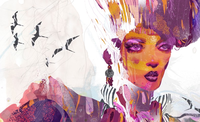 As ilustrações de Giulio Iurissevich tem um visual atraente, forte e, algumas vezes, quase dark. Acho que eu descreveria seu portfólio dessa forma mas suas ilustrações são mais complexas do que minhas palavras podem explicar. Desde 1998, esse ilustrador anda trabalhando com a forma do corpo humano em seus retratos distintos. Cada ilustração que ele cria vem com uma rica sessão de padrões visuais, pinceladas e manchas de tinta que dão uma sensação quase industrial para seu trabalho.