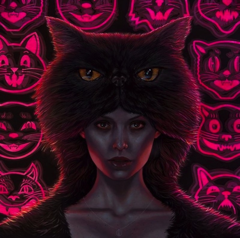 O estranho mundo cheio de gatos de Casey Weldon - A narrativa estética de Casey Weldon aponta para um lugar cheio de luz. Um lugar que brilha com uma luminosidade misteriosa e que olha em direção ao espectador, tentando convidá-lo em sua direção e mostrando tudo que existe por lá. Algumas vezes, a arte de Casey Weldon mostra um humor peculiar porém, o foco de sua arte é quase sempre a cultura pop. Principalmente quando ele resolve comentar a vida moderna e sua dependência de redes sociais e o mundo online. Mas estamos aqui para mostrar seus gatos e sua arte.