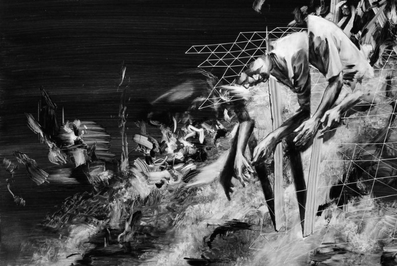 Tom French é um artista britânico famoso pelo poder visual e pela estética monocromática de suas pinturas que parecem tentar se conectar com nosso subconsciente. Digo isso porque as pinturas desse artista parecem querer fazer um discurso visual com o Dualismo, a corrente filosófica que afirma que a mente e o cérebro não são a mesma coisa. Essa filosofia enxerga o cérebro como o local do intelecto e a mente como o local da consciência. 