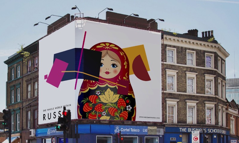 Uma equipe de cinco designers de diferentes agências e escritórios acabaram de publicar uma nova identidade visual para o Departamento de Turismo da Rússia. Cheio de referências ao movimento artístico conhecido como Suprematismo, iniciado pelo pintor Kazimir Malevich por volta de 1913, essa identidade visual tenta trabalhar uma nova forma do país trabalhar com seu branding. Além do lado estético, ainda temos um novo slogan que pode ser traduzido como O Mundo Inteiro Dentro da Rússia. 