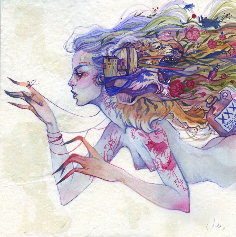O estilo visual que Audra Auclair parece seguir nas suas ilustrações veio depois de muito esforço, muito trabalho e muito tempo. Para ela, descobrir seu estilo é similar a aprender a desenhar. Não vem imediatamente e demanda um certo tempo e o processo pode ser lento para algumas pessoas. A dica que ela deixa para todos é para aprender a base do desenho antes de procurar um estilo. 