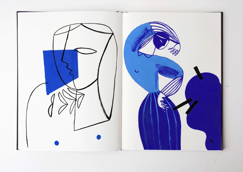 Quando você observa as ilustrações de Gosia Herba, é fácil pensar na arte moderna do século que passou. De acordo com a artista, esse seria um tributo a seus artistas favoritos, de Picasso a Matisse. Mas suas ilustrações são mais do que isso, seu trabalho é especial de um jeito que resolvi fazer um artigo apenas sobre seus cadernos de rascunho. 