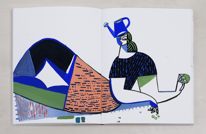 Quando você observa as ilustrações de Gosia Herba, é fácil pensar na arte moderna do século que passou. De acordo com a artista, esse seria um tributo a seus artistas favoritos, de Picasso a Matisse. Mas suas ilustrações são mais do que isso, seu trabalho é especial de um jeito que resolvi fazer um artigo apenas sobre seus cadernos de rascunho. 