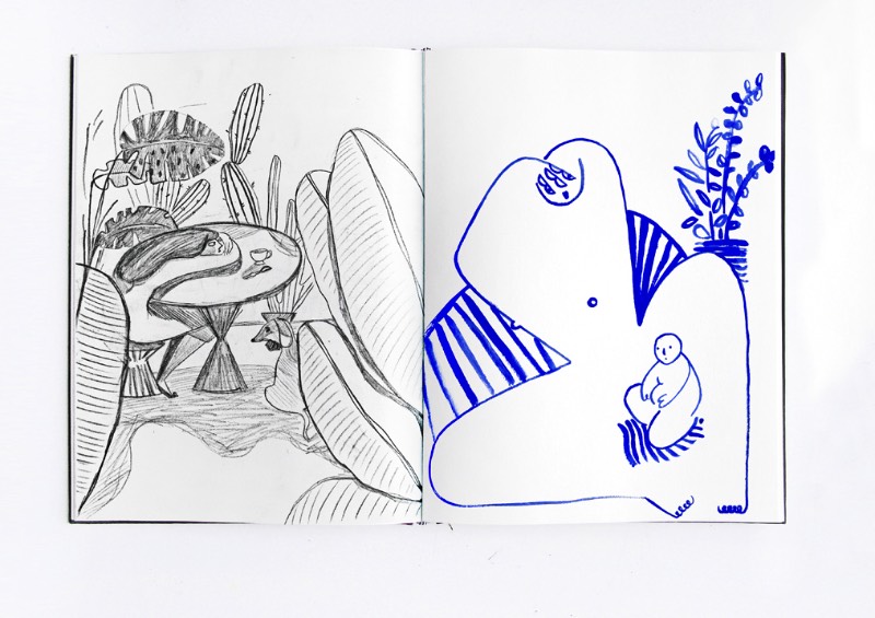 Quando você observa as ilustrações de Gosia Herba, é fácil pensar na arte moderna do século que passou. De acordo com a artista, esse seria um tributo a seus artistas favoritos, de Picasso a Matisse. Mas suas ilustrações são mais do que isso, seu trabalho é especial de um jeito que resolvi fazer um artigo apenas sobre seus cadernos de rascunho. 