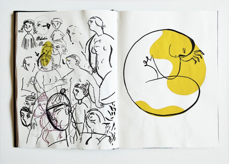 Quando você observa as ilustrações de Gosia Herba, é fácil pensar na arte moderna do século que passou. De acordo com a artista, esse seria um tributo a seus artistas favoritos, de Picasso a Matisse. Mas suas ilustrações são mais do que isso, seu trabalho é especial de um jeito que resolvi fazer um artigo apenas sobre seus cadernos de rascunho. 