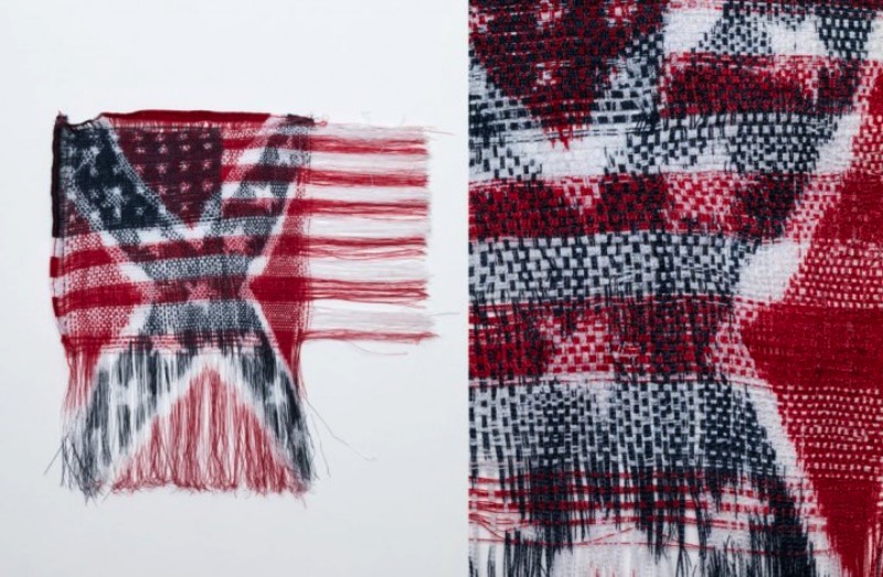 Com tudo que anda acontecendo pelos Estados Unidos nos últimos anos, a bandeira Confederada acabou se tornando ainda mais simbólica. Por isso mesmo que resolvi escrever sobre o trabalho que a artista americana Sonya Clark cria utilizando dessa bandeira e tudo que ela representa. 