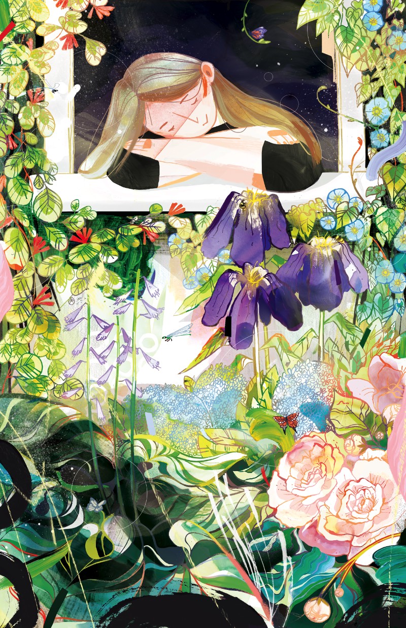 Quando me deparei com o portfólio de ilustrações de Lynn Scurfield, eu sabia que ia publicar alguma coisa dela por aqui. Tudo isso porque eu adorei como que ela usa de cores e mais cores para criar texturas diferentes em seus desenhos. 
