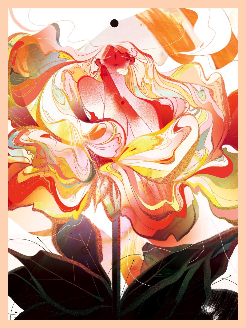 Quando me deparei com o portfólio de ilustrações de Lynn Scurfield, eu sabia que ia publicar alguma coisa dela por aqui. Tudo isso porque eu adorei como que ela usa de cores e mais cores para criar texturas diferentes em seus desenhos. 