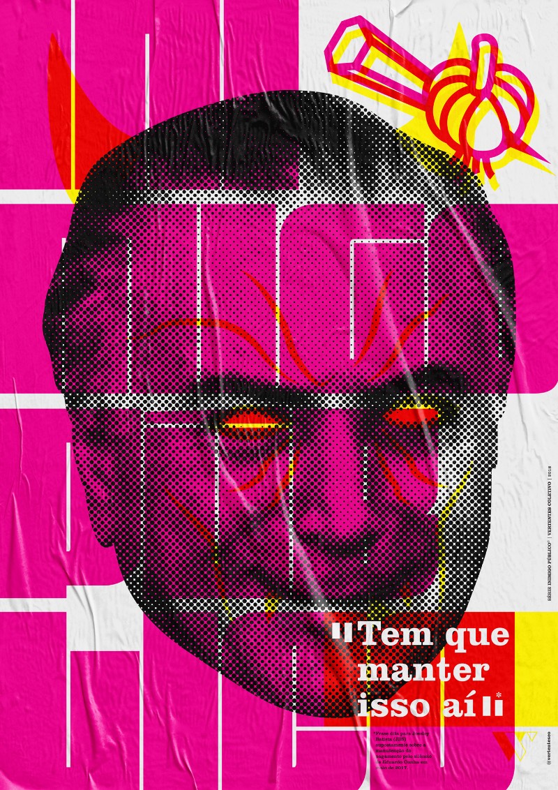 Inimigo Público é uma série de cartazes lambe-lambe criada pelo Vertentes Coletivo como uma série de posters de protesto e, também, de memória. Afinal, 2018 é um ano eleitoral e esse pode ser um dos anos mais desafiadores quando se trata de política no Brasil. 
