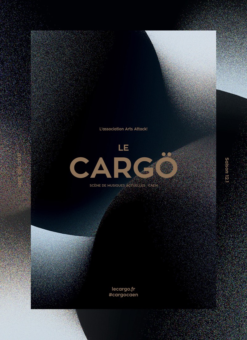 Le Cargo é uma casa de shows que mostra o melhor do cenário musical de Caen, no norte da França. O Murmure foi convidado para trabalhar com o design, a identidade visual e todo o universo dos posters para a temporada de 2017-2018.