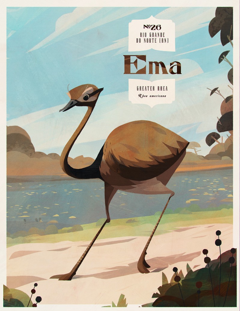 Os Pássaros do Brasil por Eric Pautz — Pássaros do Brasil é um projeto ilustrado celebrando a incrível fauna brasileira. Afinal, o Brasil tem mais de 1.800 espécies diferentes e confirmadas, fazendo do país um dos ecossistemas mais ricos quando se trata de aves.
