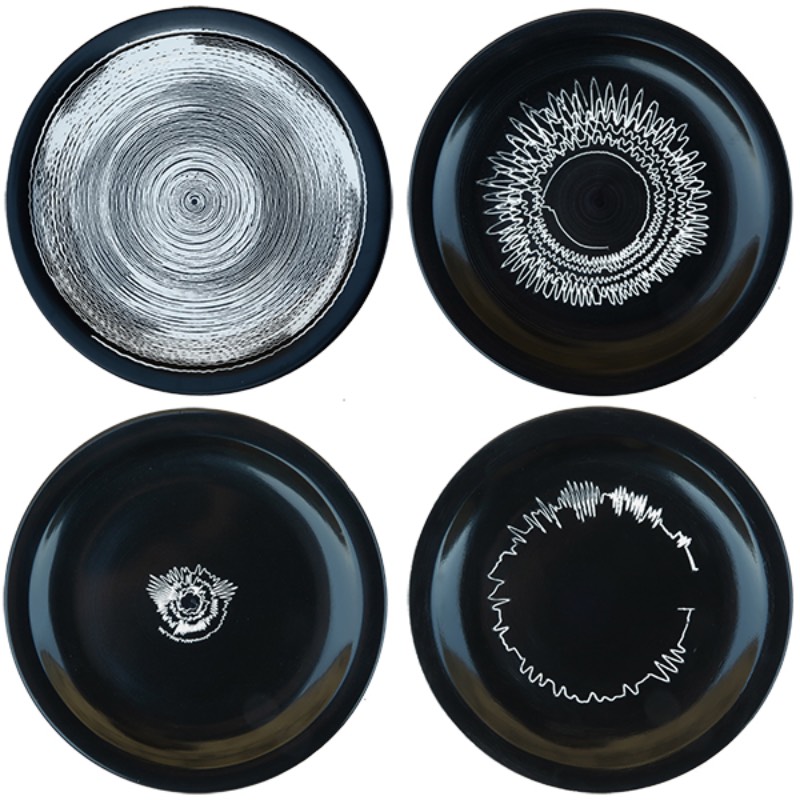 Plate Recorder é uma homenagem digital a uma era analógica que não existe mais. Um tributo que conecta som, imagem e matéria para criar algo físico de um jeito especial. Tudo isso feito utilizando de pratos de cerâmicas que servem como o local perfeito para onde sons serão pintados seguindo as formas de ondas sonoras. 