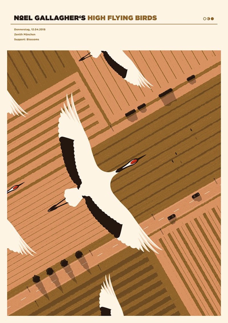 Simon Marchner é um ilustrador e designer gráfico alemão baseado em Munique. Seu trabalho como freelancer é, quase que, totalmente voltado para o mundo da música, de posters de shows a capas de discos, passando por merchandise e tudo mais que possa ser possível. 