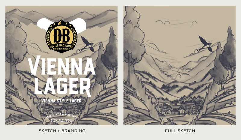 No início de 2018, Brian Miller teve o prazer de trabalhar com o pessoal da Devils Backbone Brewing Co. e Okay Yellow para fazer o rebranding de algumas embalagens de cerveja. Esse projeto envolveu uma série de ilustrações de paisagens que foram o que capturou minha atenção quando me deparei com ele no Behance.