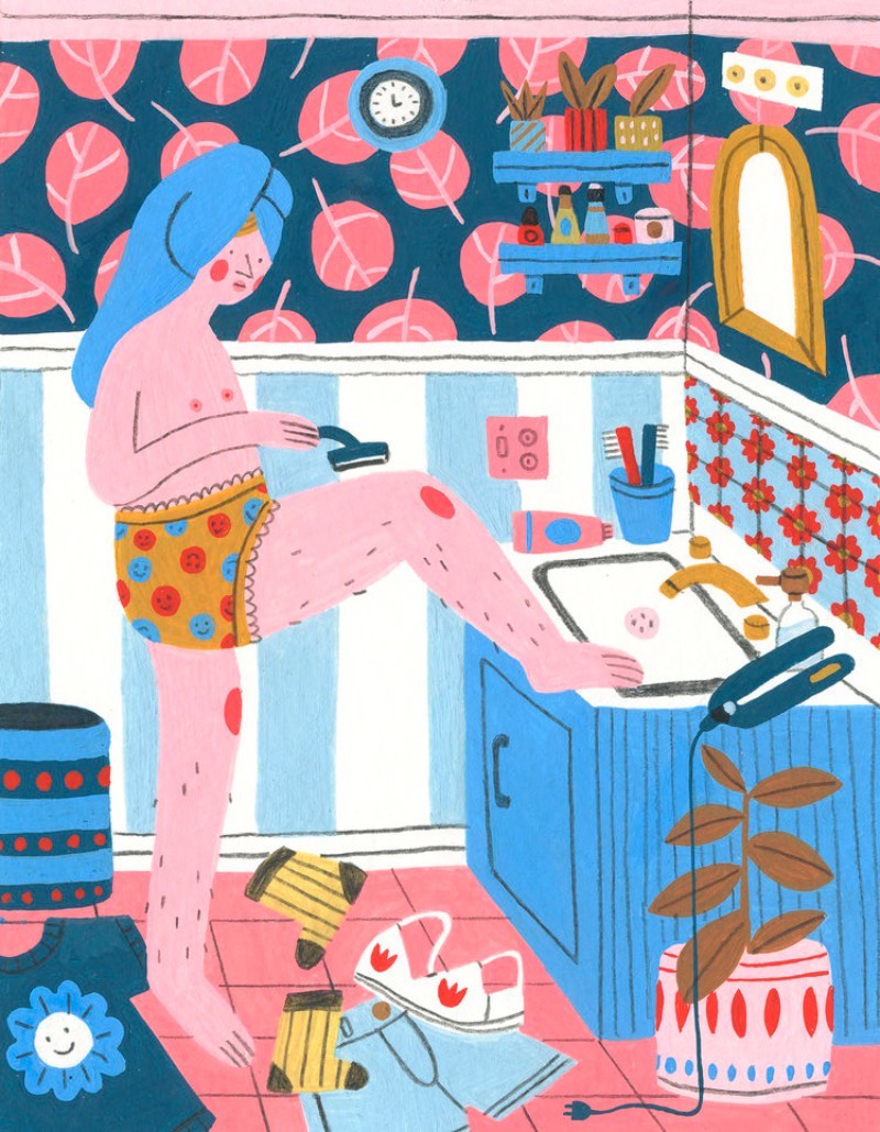 Direto da Filadélfia, vem o trabalho de ilustração de Molly Egan. Seu portfólio é repleto de mulheres divertidas e padrões cheios de cores e ela faz isso a mão em seus muitos cadernos de rascunho. E esses cadernos que são seu maior orgulho já que ela gosta muito de poder trabalhar sem a pressão de criar algo perfeito. 