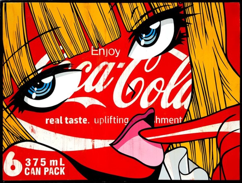 Ben Frost é um artista australiano que é reconhecido internacionalmente pelo sua arte quase caleidoscópica. Seu portfólio é repleto de pinturas que parecem capturar referências de áreas diversas como sign-writing, foto realismo, graffiti e colagens. 